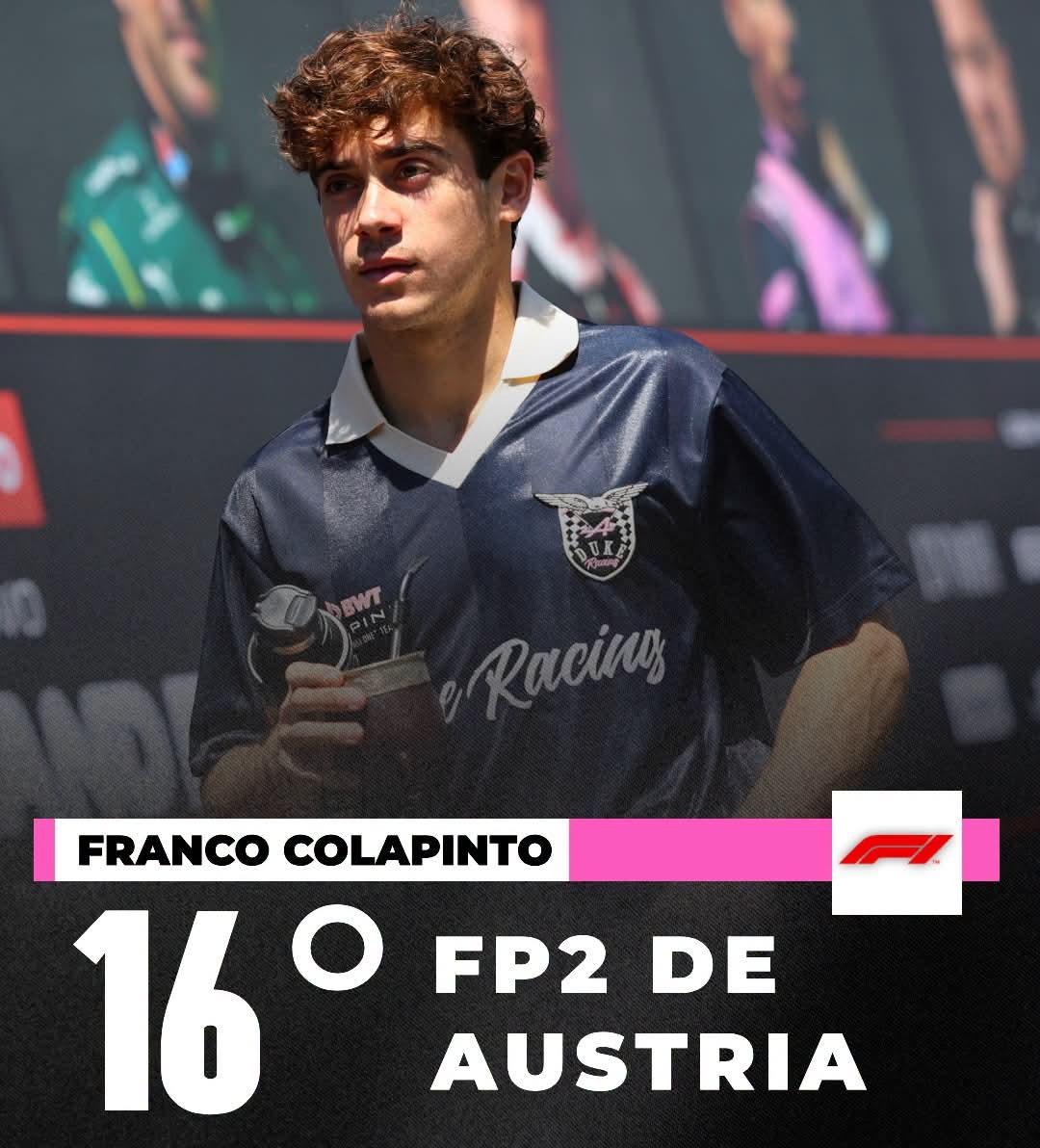 COLAPINTO LARGARÁ 16 EN AUSTRIA, RUSSEL SE QUEDO CON LA POLE